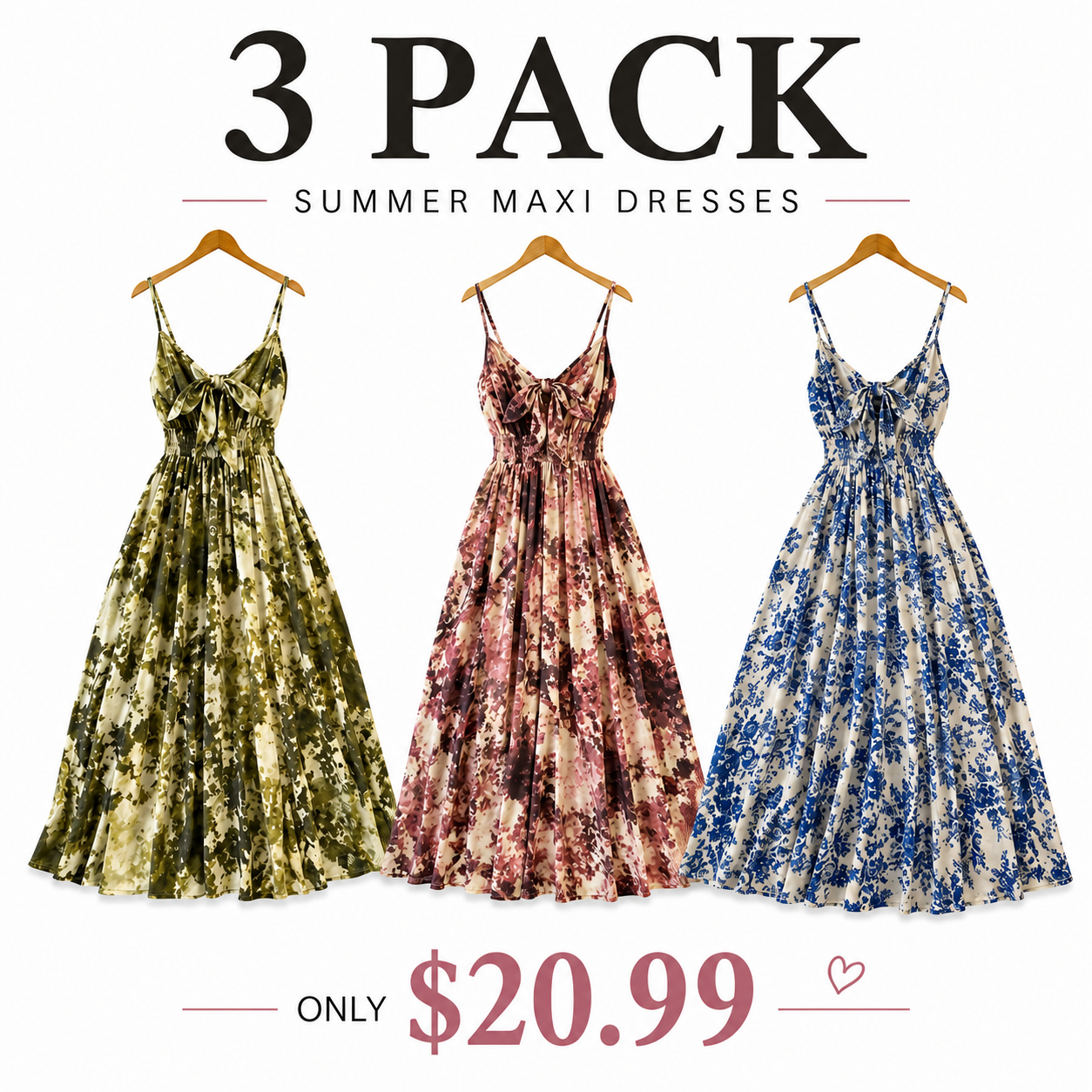 Women's Floral Print Cami Dress, Boho Fashion Casual A Line Dress for Beach Holiday Vacation, Ladies Dress for Summer