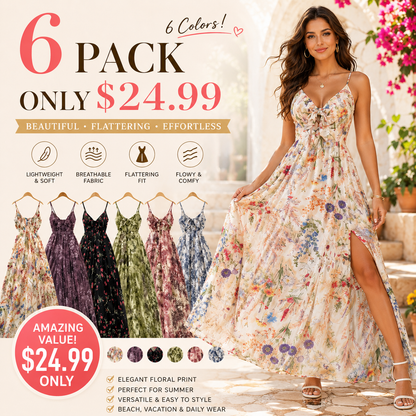 Women's Floral Print Cami Dress, Boho Fashion Casual A Line Dress for Beach Holiday Vacation, Ladies Dress for Summer