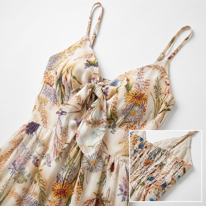 Women's Floral Print Cami Dress, Boho Fashion Casual A Line Dress for Beach Holiday Vacation, Ladies Dress for Summer