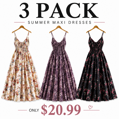 Women's Floral Print Cami Dress, Boho Fashion Casual A Line Dress for Beach Holiday Vacation, Ladies Dress for Summer